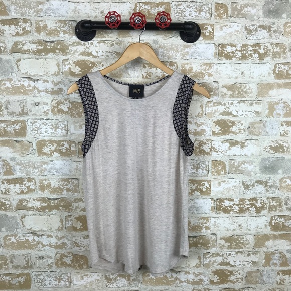 Anthropologie Tops - W5 beige sleeveless blouse